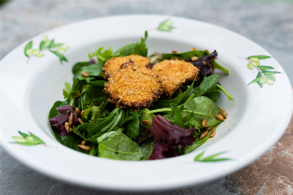 Warm Baked Goat Cheese Salad